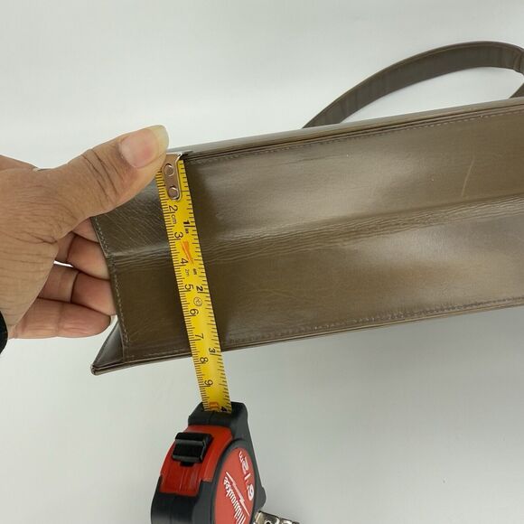 Vintage 1950s Dafar Brown Leather Handbag Purse - Picture 15 of 15